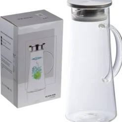 Dzbanek szklany z sitkiem 1350 ml ELLIOTT / Przeźroczysty 8079866