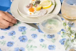 EDEN OBRUS WOSKOWANY, NIEBIESKI MIX / Niebieski 5018601-