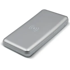 Elite Powerbank z bezprzewodową ładowarką 8000mAh / Srebrny LT95096-N0005