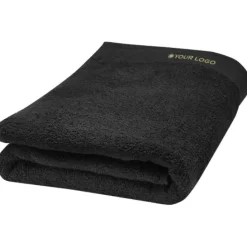Ellie bawełniany ręcznik kąpielowy o gramaturze 550 g/m² i wymiarach 70 x 140 cm / Czarny 11700690