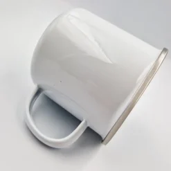 Emaliowany kubek 360 ml | Sandra / Biały V0800-02