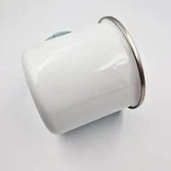 Emaliowany kubek 360 ml | Sandra / Biały V0800-02