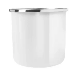 Emaliowany kubek 360 ml | Sandra / Biały V0800-02