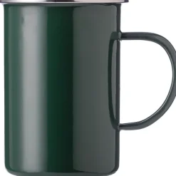 Emaliowany kubek 450 ml / Zielony V1509-06