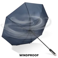 Emerantia 190T Pongee 23" Parasol otwierany automatycznie / Ciemnoniebieski LT97121-N0010
