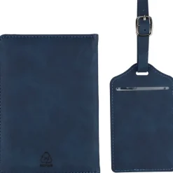 Etui do paszportu, zawieszka do bagażu / Niebieski VB183-11