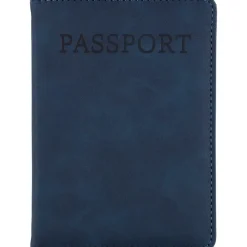 Etui do paszportu, zawieszka do bagażu / Niebieski VB183-11