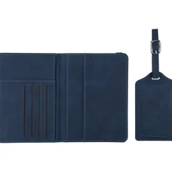 Etui do paszportu, zawieszka do bagażu / Niebieski VB183-11