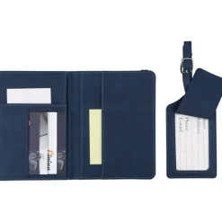 Etui do paszportu, zawieszka do bagażu / Niebieski VB183-11
