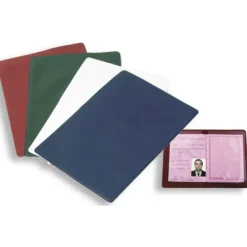 Etui na dokumenty z PCV, 2 przegródki / Holdex / Bordowy IP42016654
