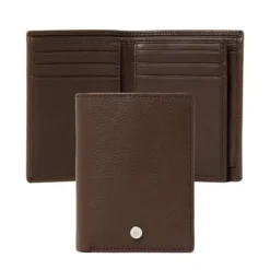 Etui na karty Button Brown / Brązowy FLF326Y