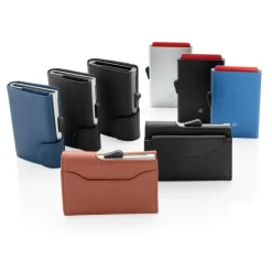 Etui na karty kredytowe C-Secure, ochrona RFID / Czarny P820.491