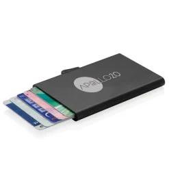 Etui na karty kredytowe C-Secure, ochrona RFID / Czarny P820.491