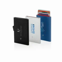 Etui na karty kredytowe C-Secure, ochrona RFID / Czarny P820.491