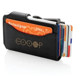 Etui na karty kredytowe, portfel, ochrona RFID / Czarny P850.341