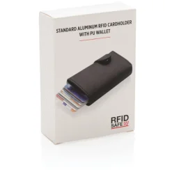 Etui na karty kredytowe, portfel, ochrona RFID / Czarny P850.341