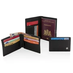 Etui na karty kredytowe Swiss Peak, ochrona RFID / Czarny P820.420