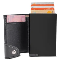 Etui na karty RFID z portfelem / Czarny / czarny LT92190-N0202