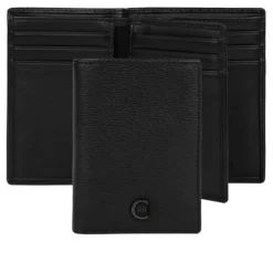Etui na karty with flap Bond Brown / Czarny NLF202A