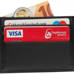 Etui na karty z ochroną RFID ISMAEL / Czarny 9118603