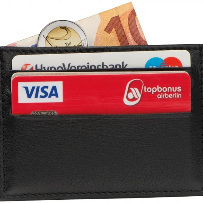 Etui na karty z ochroną RFID ISMAEL / Czarny 9118603