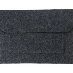 Etui na laptopa z filcu RPET, teczka na dokumenty / Grafitowy V1254-15