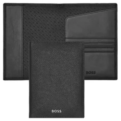 Etui na paszport Classic Grained Camel / Czarny HLP416A