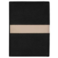 Etui na paszport Delano Taupe & Black / Beżowy NLP406X