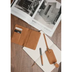 Etui na paszport VINGA Bosler, ochrona RFID / Brązowy VG667-16