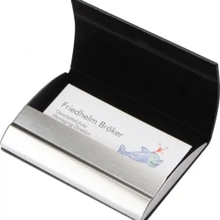 Etui na wizytówki CARDIFF / Czarny 072303