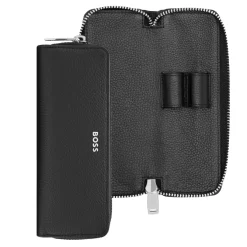Etui pismiennicze Classic Grained Black / Czarny HLU417A