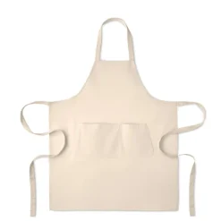 Fartuch bawełna org. 240gr/m² / Bezowy MO2649-13