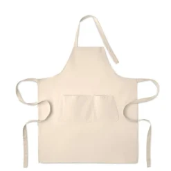 Fartuch bawełna org. 240gr/m² / Bezowy MO2649-13