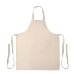 Fartuch bawełna org. 240gr/m² / Bezowy MO2649-13