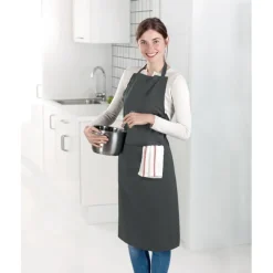Fartuch kuchenny regulowany / Kamienny Szary MO8441-15