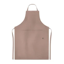 Fartuch regulowany z konopi / Brązowy MO6164-01