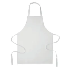 Fartuch z bawełny z recyklingu / Bialy MO2571-06