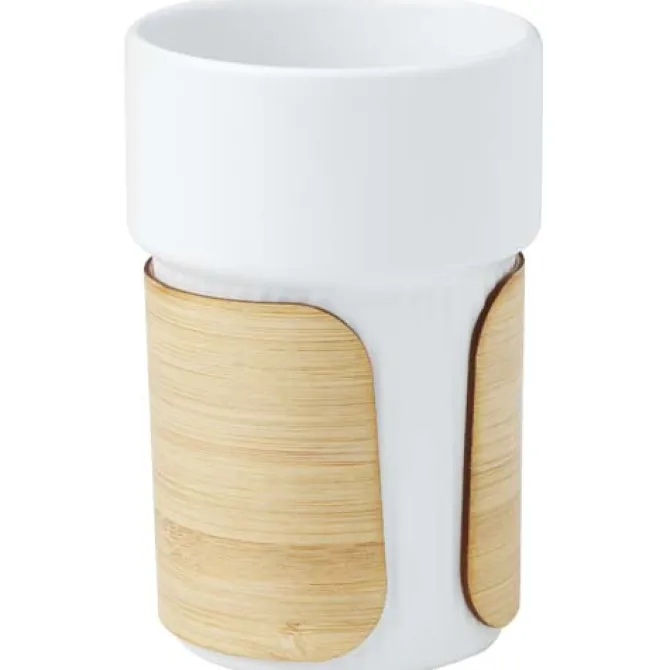 Fika kubek 340 ml z bambusową osłoną / Biały 10080901