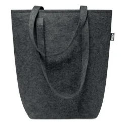 Filcowa torba na zakupy RPET / Ciemno szary MO6185-15