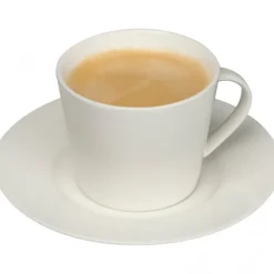 Filiżanka ceramiczna ze spodkiem 175 ml LYNN / Biały 8366206