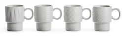 Filiżanka do espresso COFFEE & MORE 4-szt, biały / Biały 5017880-