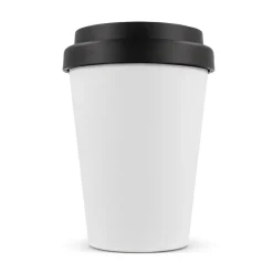 Filiżanka do kawy RPP z białym korpusem 250ml / Biały / czarny LT98867-N0102