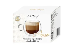 Filiżanka z podwójną ścianką Amo 220 ml Vialli Design / Bezbarwny VD20276