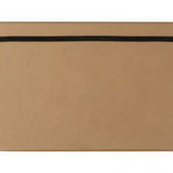 Folder z notatnikiem w linie i przyborami do pisania CALVIN / Brązowy 2119401