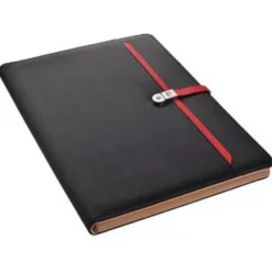 Folder z notatnikiem w linie i pamięcią USB 8GB 2.0 DIMITRI Pierre Cardin / Czarny B5600400IP303