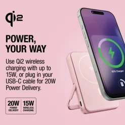 Fresh 'n Rebel Powerbank bezprzewodowy 10000 mAh kompatybilny z MagSafe / Różowy LT49745-N0076