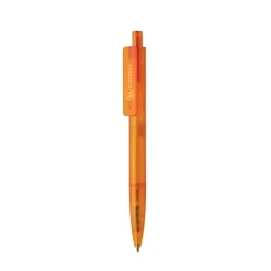 Geometryczny długopis z PC z recyklingu X3 Frosted / Pomarańczowy P611.3308