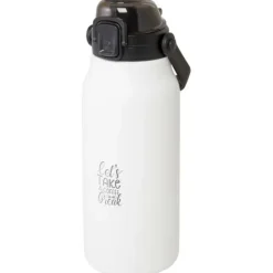 Giganto butelka o pojemności 1600 ml wykonana ze stali nierdzewnej z recyklingu z miedzianą izolacją próżniową posiadająca ce / Biały 10078901
