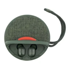 Głośnik bezprzewodowy 5W Air Gifts, radio, bezprzewodowe słuchawki douszne | Caleb / Zielony V7282-06