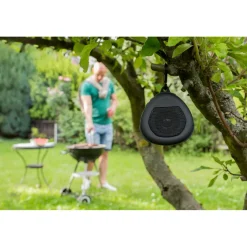 Głośnik bezprzewodowy 5W Air Gifts z karabińczykiem | Justice / Czarny V7281-03